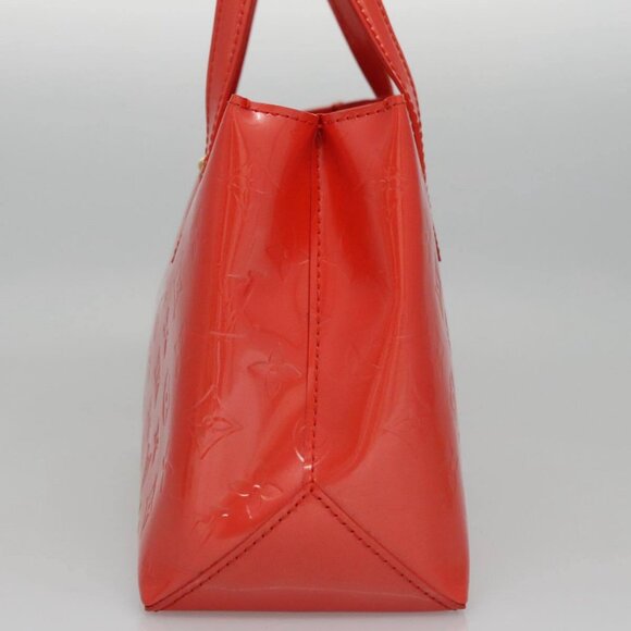 LOUIS VUITTON Monogram Vernis Wilshire PM Hand Bag Orenge LV Auth - Picture 5 of 16